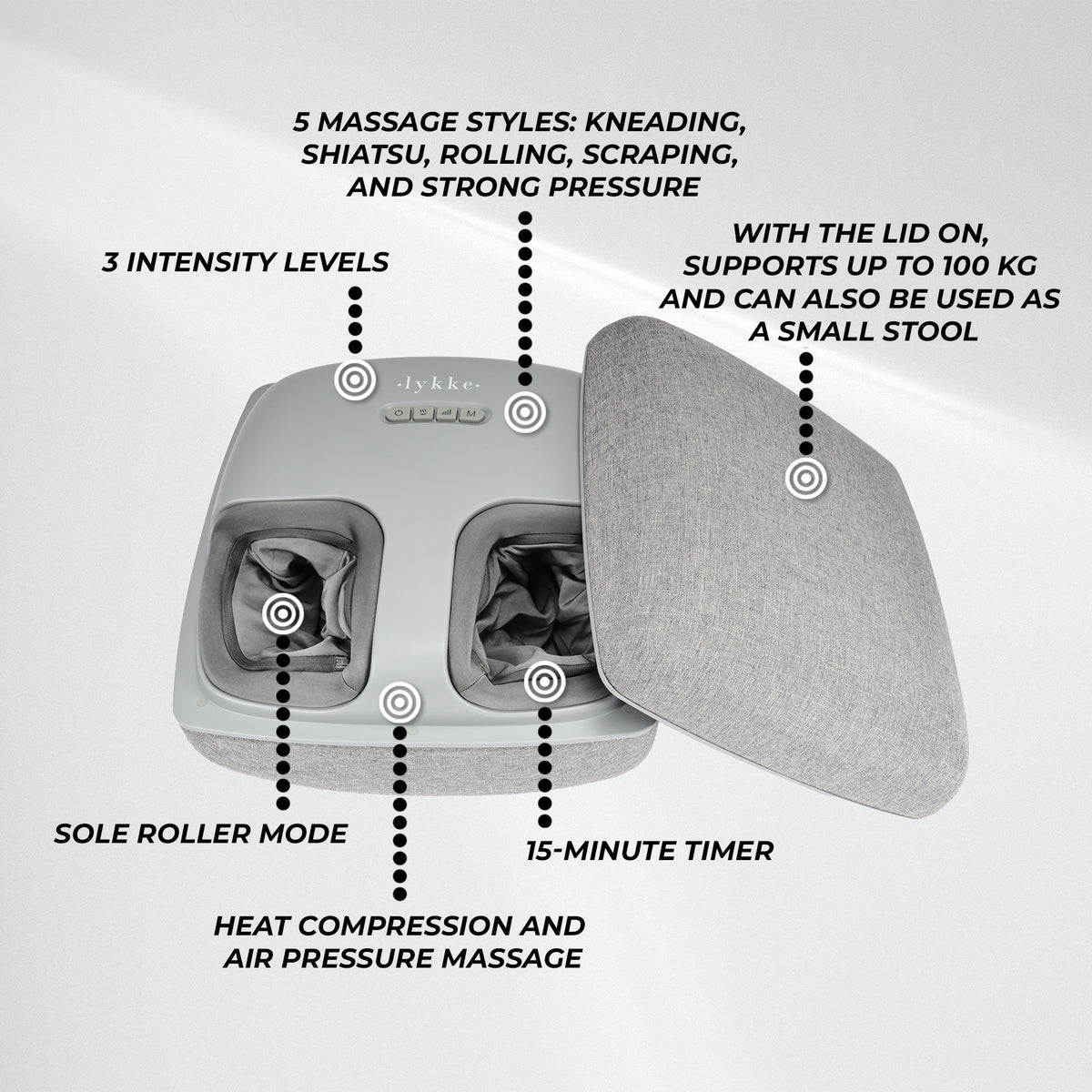 
              Lykke Fußmassagegerät Hygge Premium