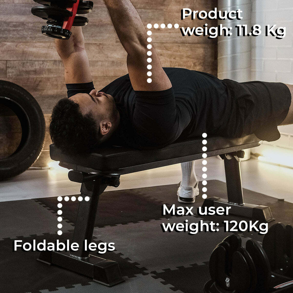 
              Nordcore fladbænk Core