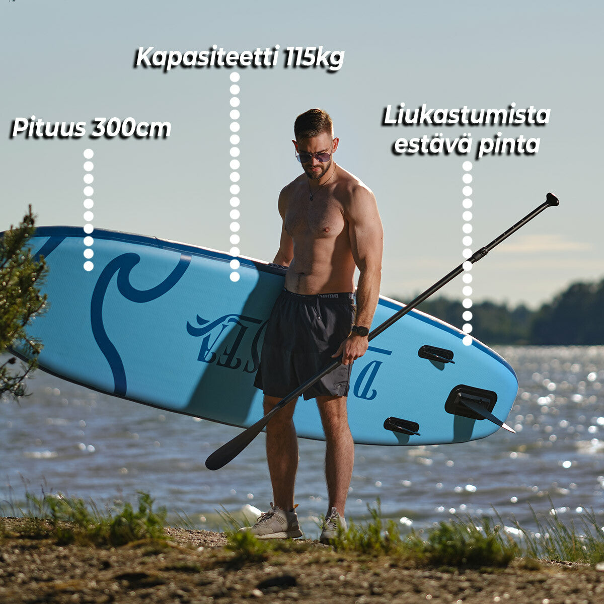 
              Deep Sea 2 x SUP-lautasetti Kayak Pro 300cm