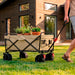 Fornorth Garden Wagon 115x61x105cm 100kg, beige