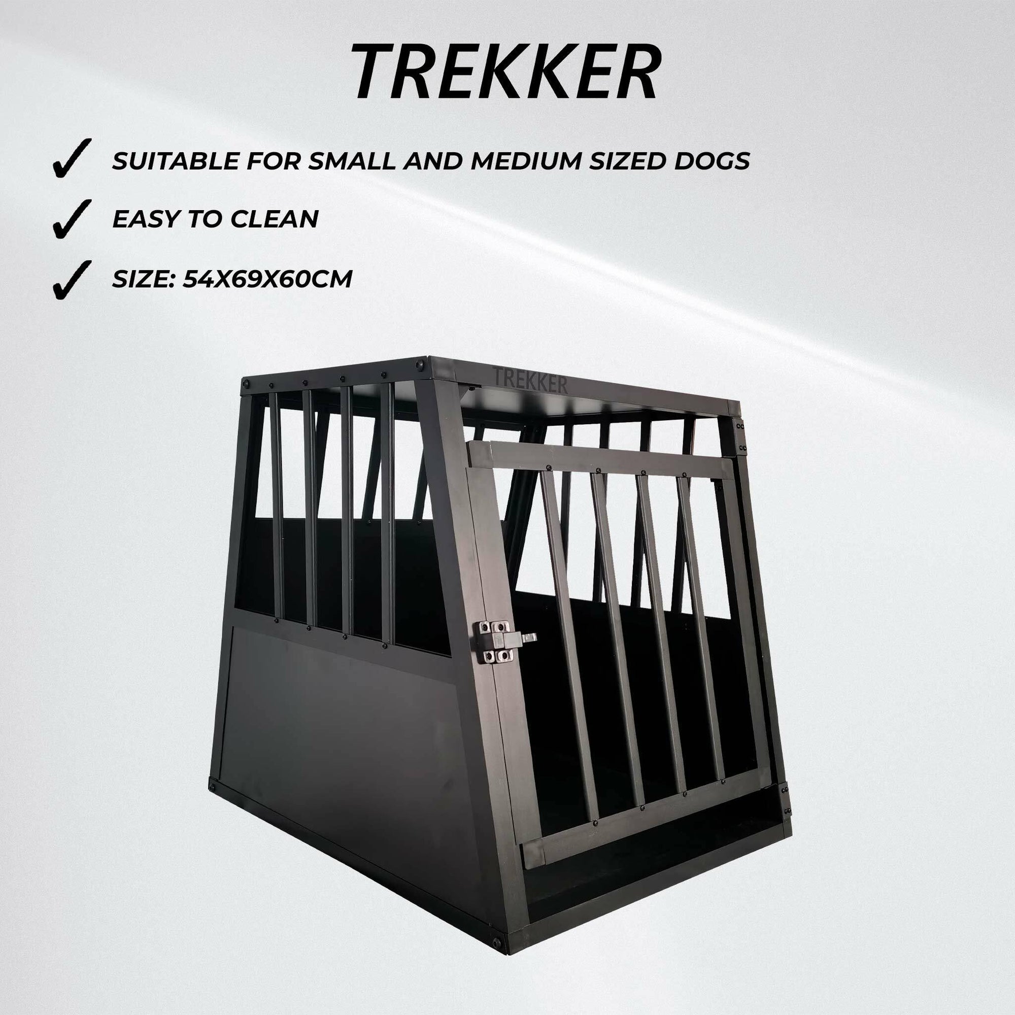 Trekker Hundebur S 54x69x60cm, Sort