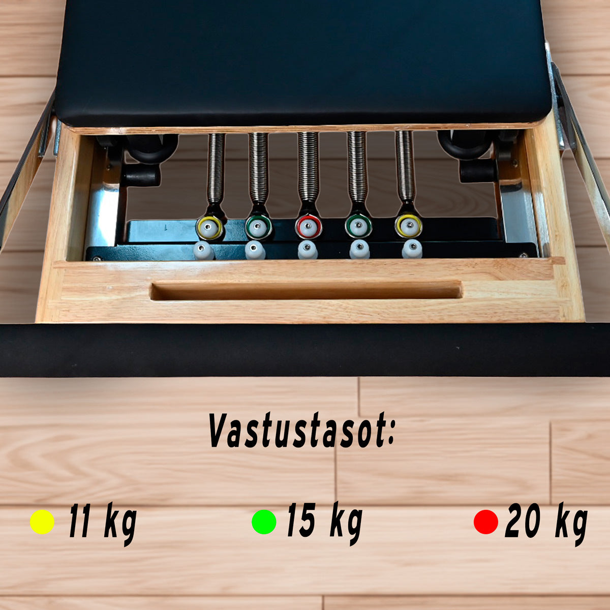 
              Nordcore Pilates Reformer Pro Taitettava