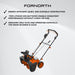Fornorth Battery Powered Snow Blower s20, 2x20v