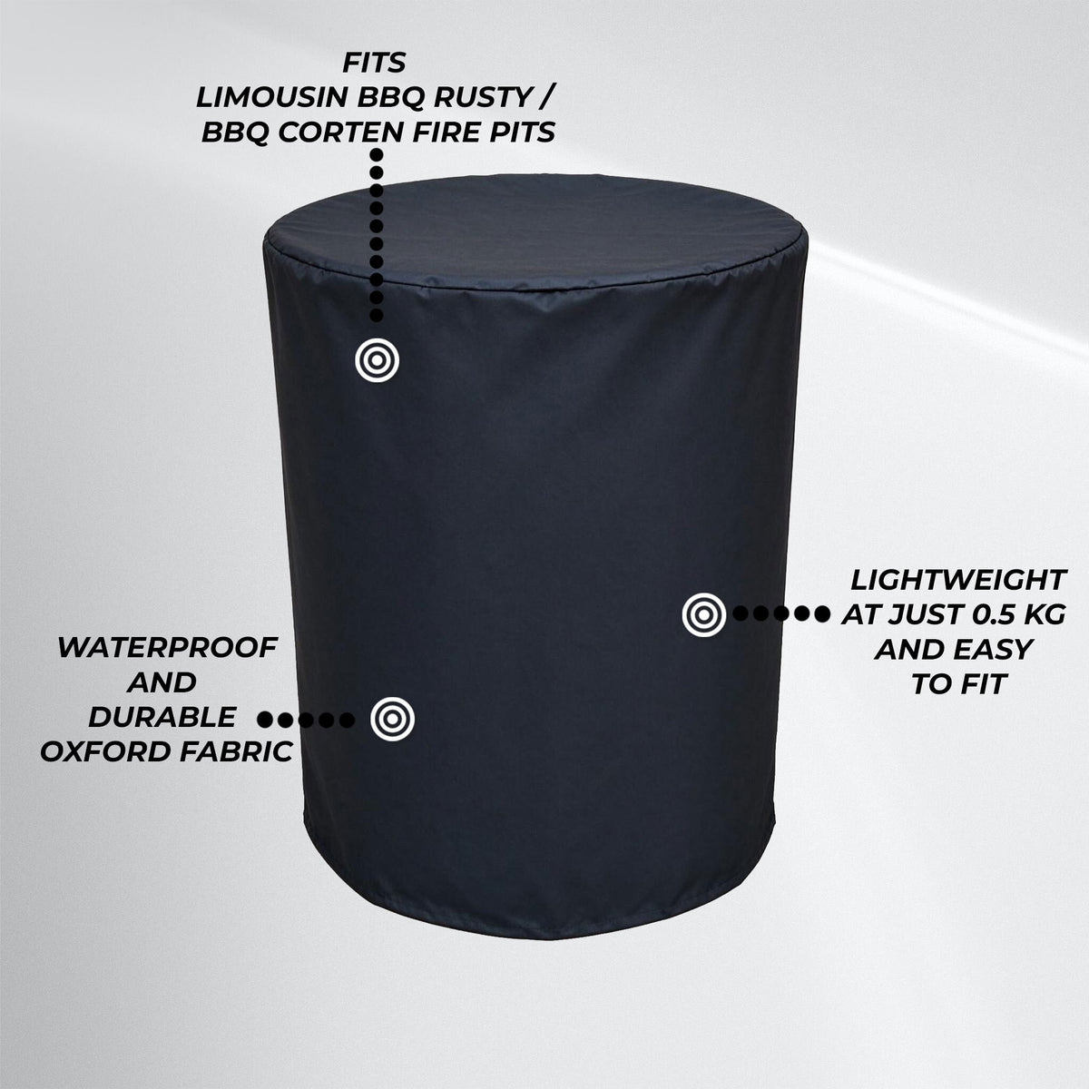 
              Limousin Funda impermeable para brasero exterior BBQ oxidado
