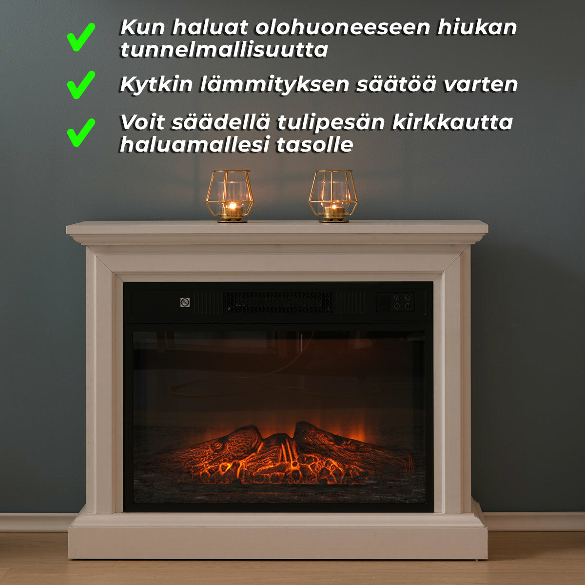 
              Lykke Sähkötakka M, 2000W, Valkoinen