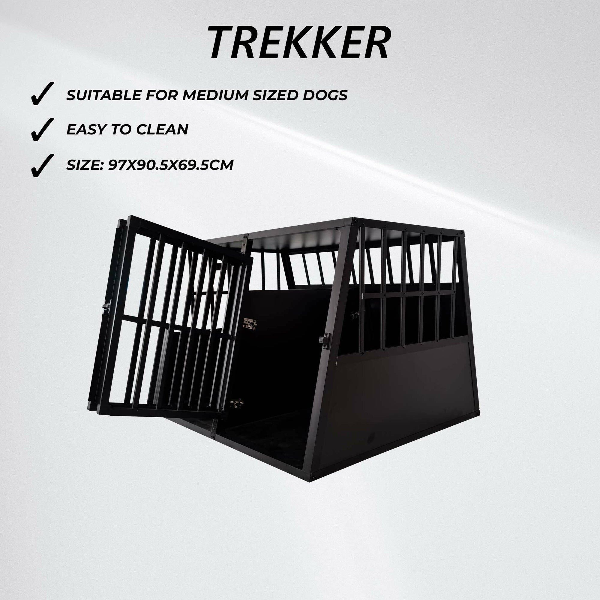 Trekker Hundebur XL 97x90x69cm, Sort