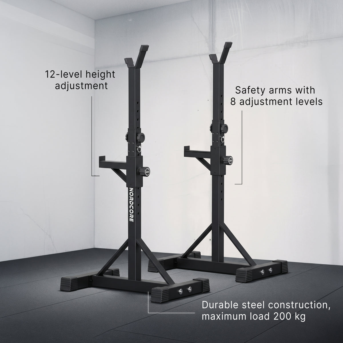 
              Nordcore Squat Rack 54x40x169cm