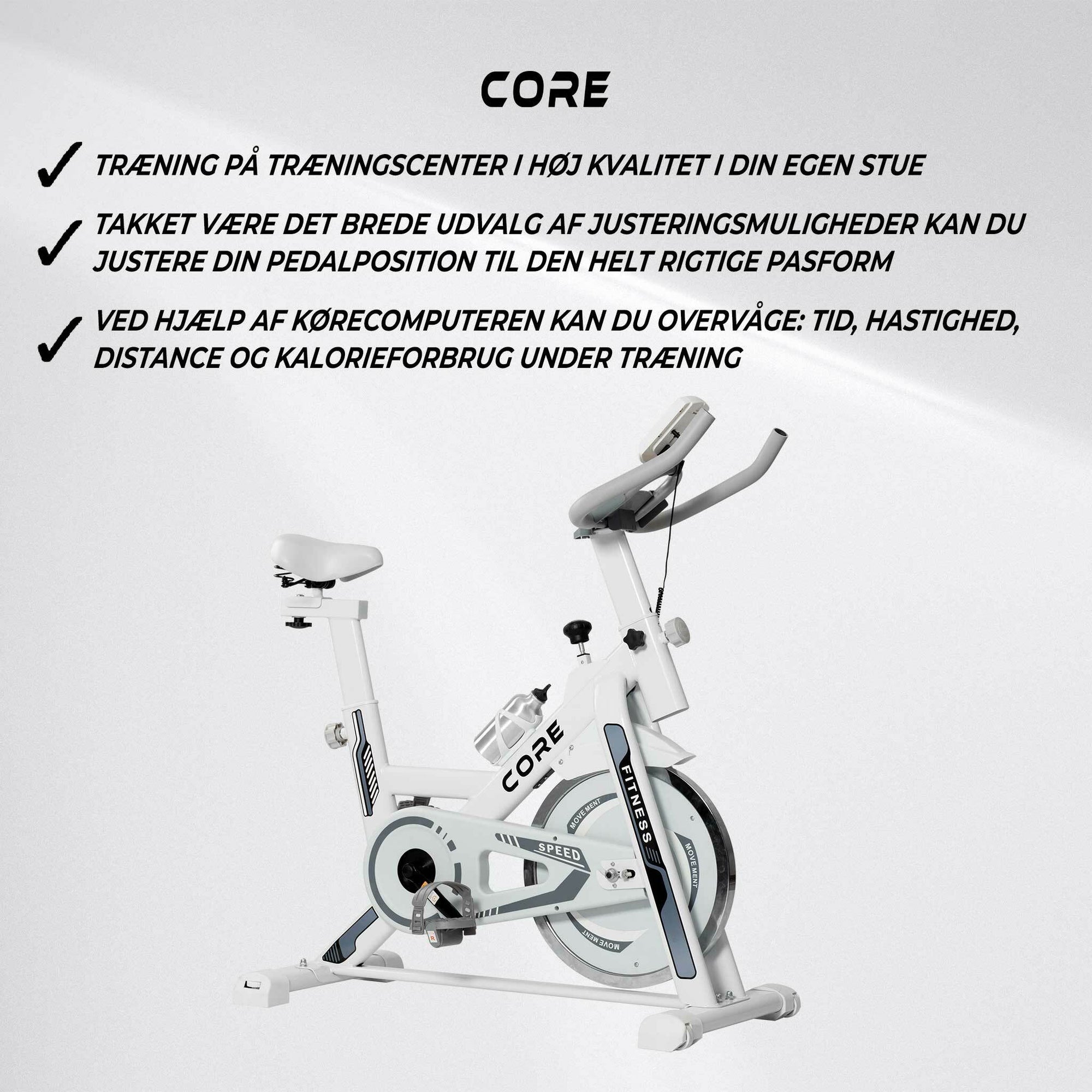 Core Indoor bike 1300, Hvid