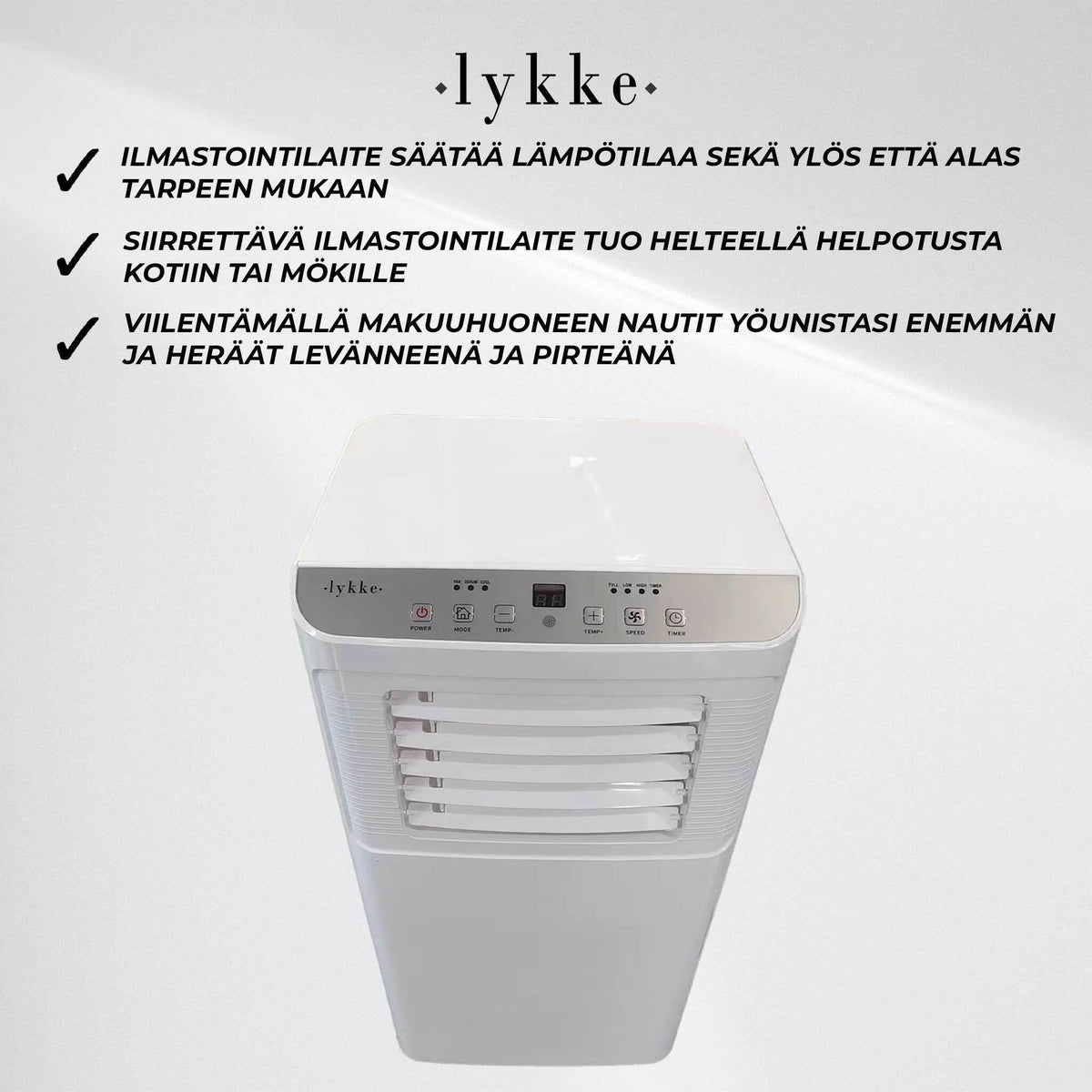 
              Lykke Ilmastointilaite Pro 3000, 9000BTU