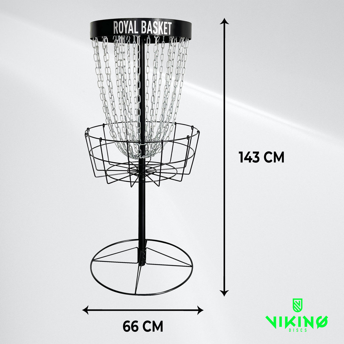 
              Viking Discs Royal Basket Cesto Disc Golf, Black Edition