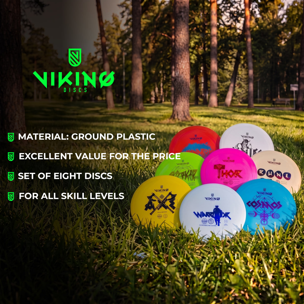 
              Viking Discs Disc Golf Set - Ground (8pz)