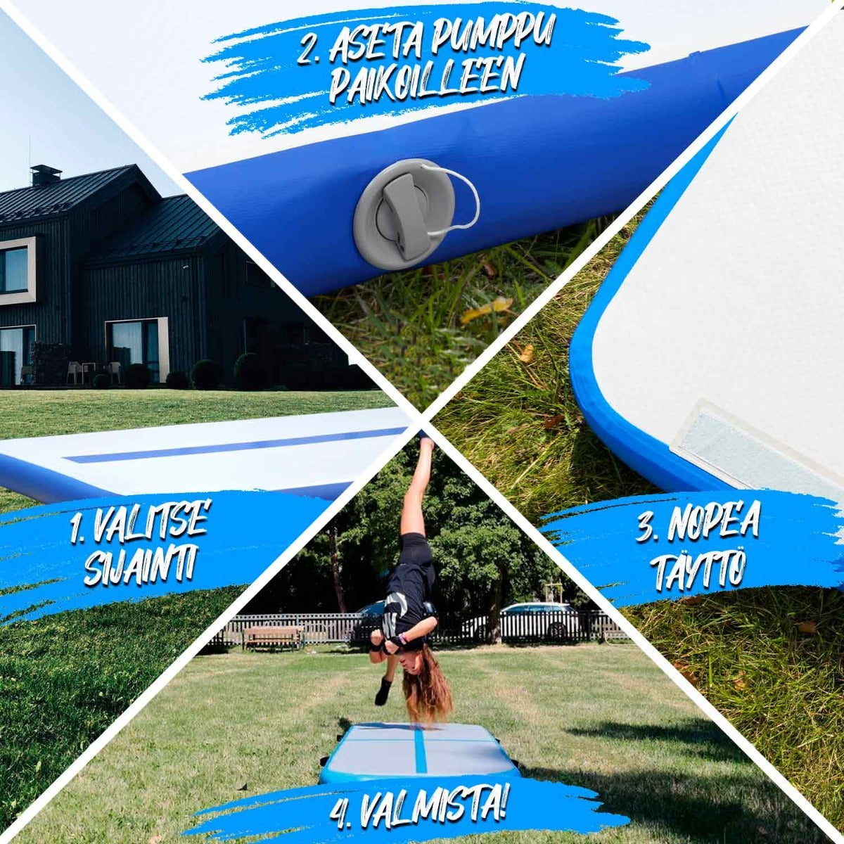 
              React 2 x AirTrack käsipumpulla