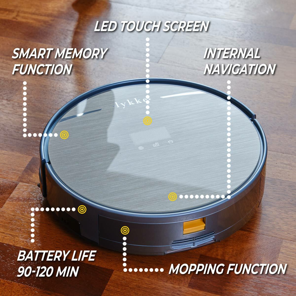 
              Lykke Robot Aspirador Deluxe 3000