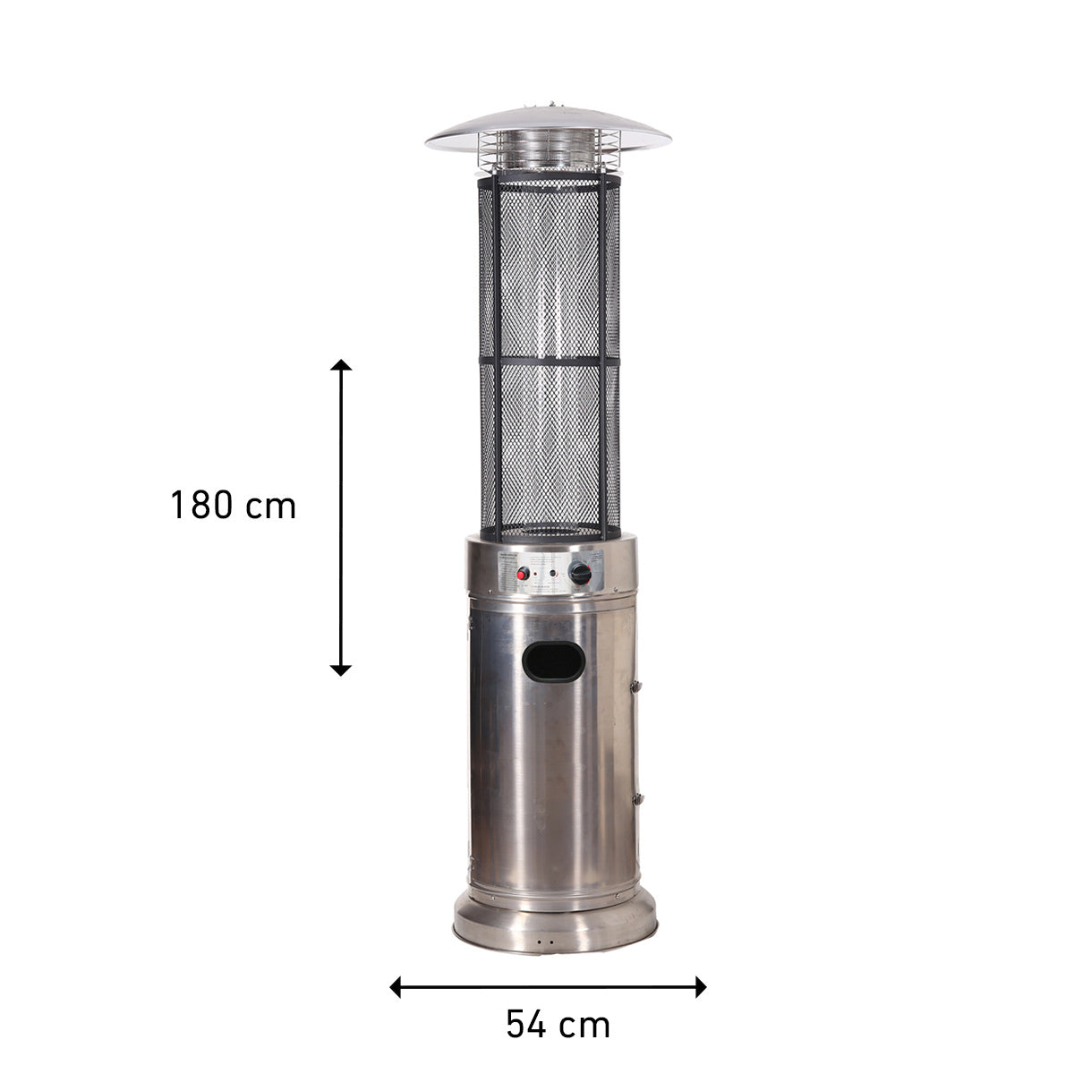 
              Fornorth Terassilämmitin Tube, 11kW kaasukäyttöinen, rosteri