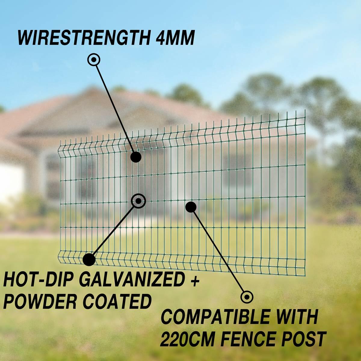 
              Fornorth Schuttingpaneel 1730x2500mm, draadsterkte 4mm, groen