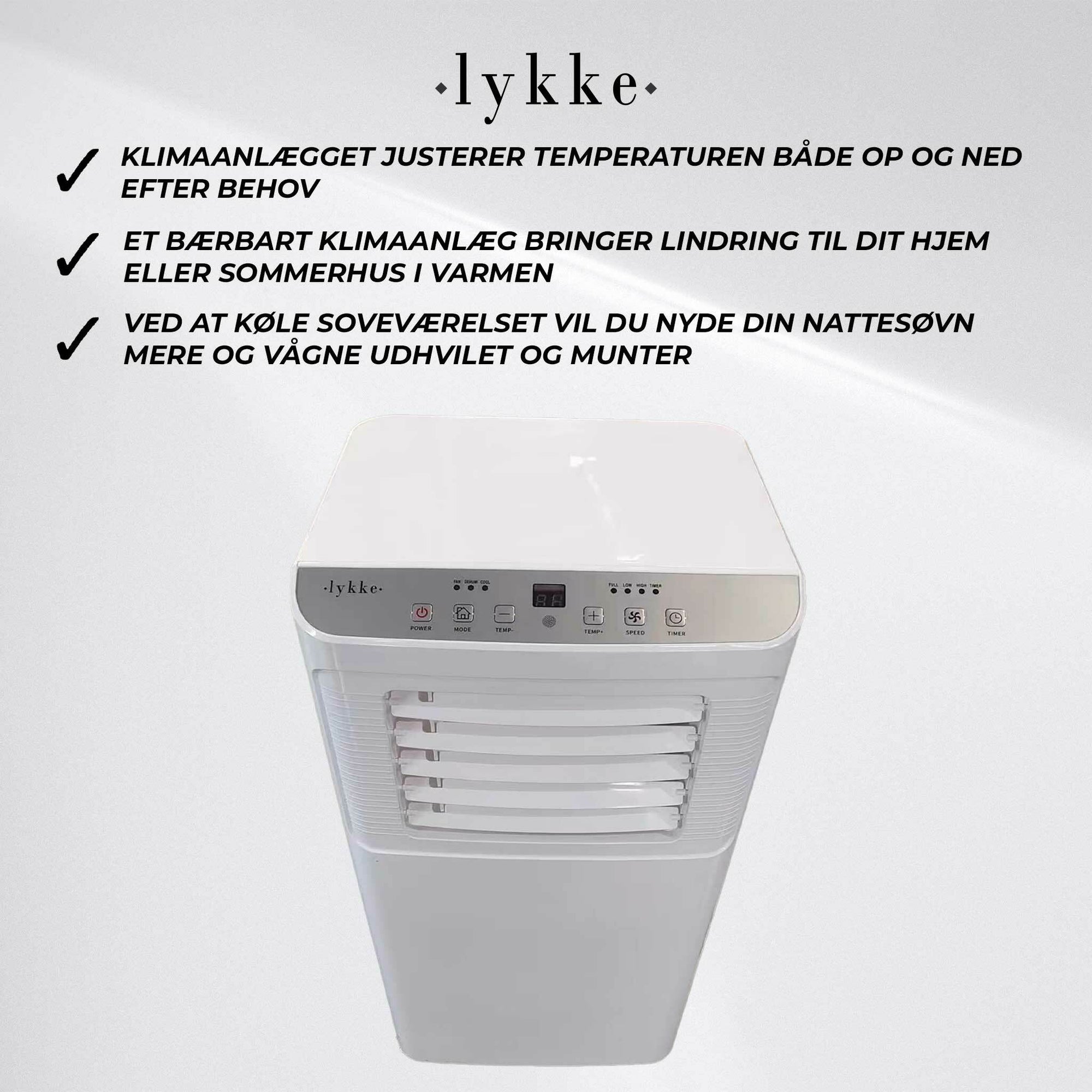 Lykke Tragbare Klimaanlage Pro 2500, 7000BTU