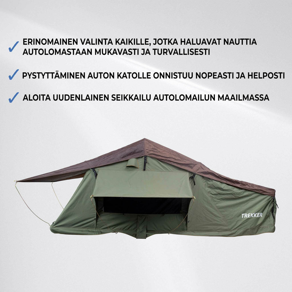 
              Trekker Kattoteltta Cabin L, Vihreä