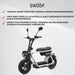 Swoop Sähkömopo Turbo 2000W Valkoinen