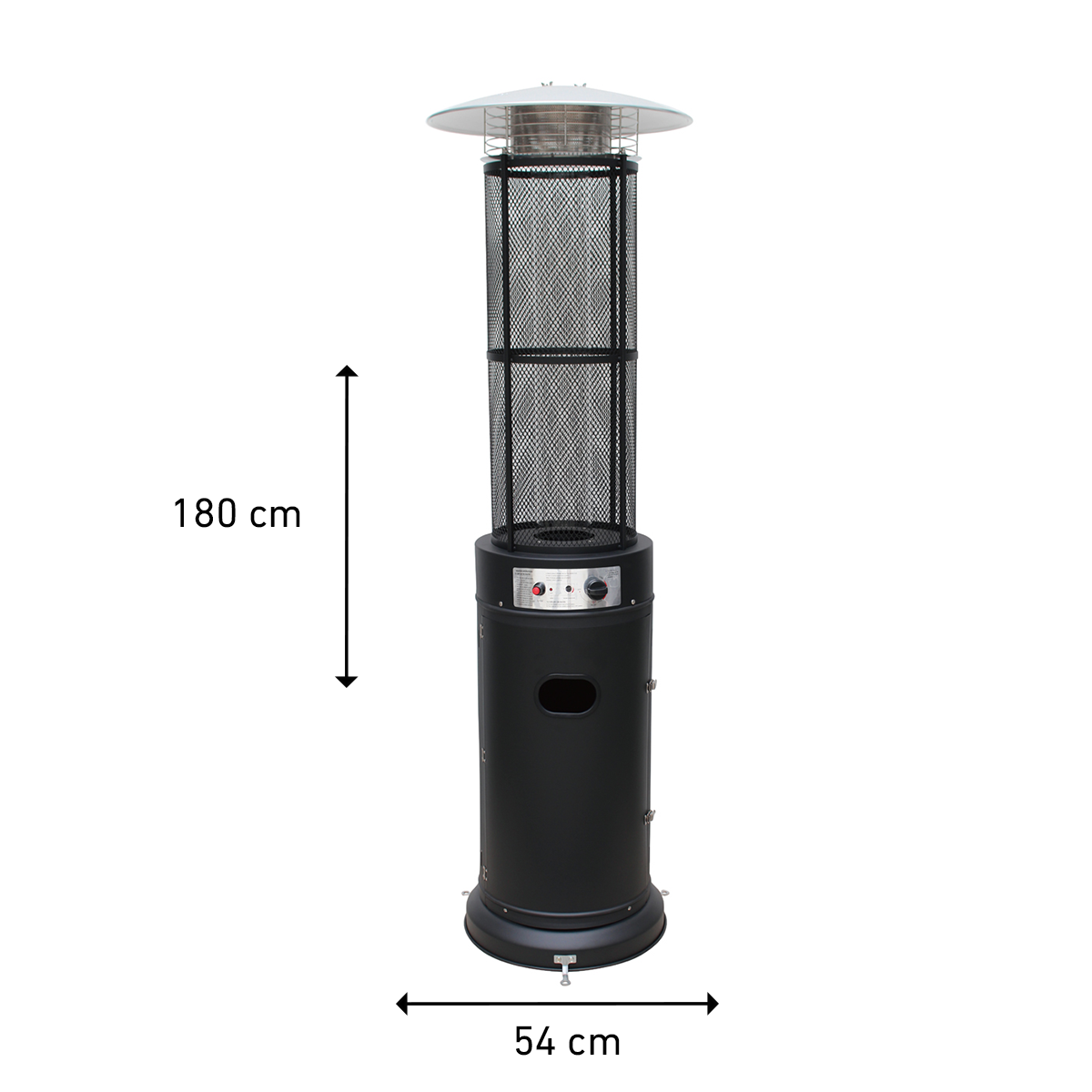 
              Fornorth Terassilämmitin Tube, 11kW kaasukäyttöinen, musta