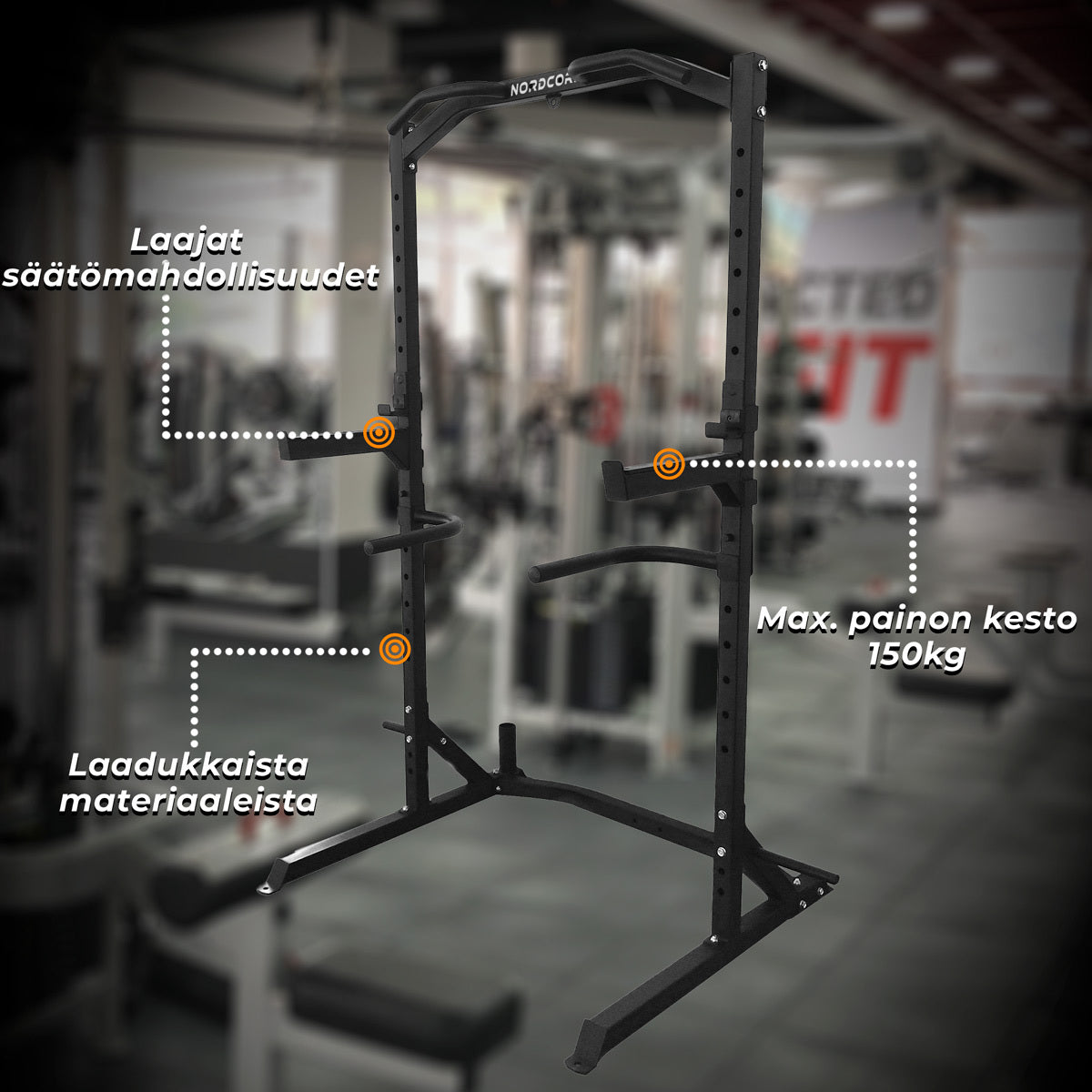 
              Nordcore Half rack Kyykkyteline Core 150x105x205cm