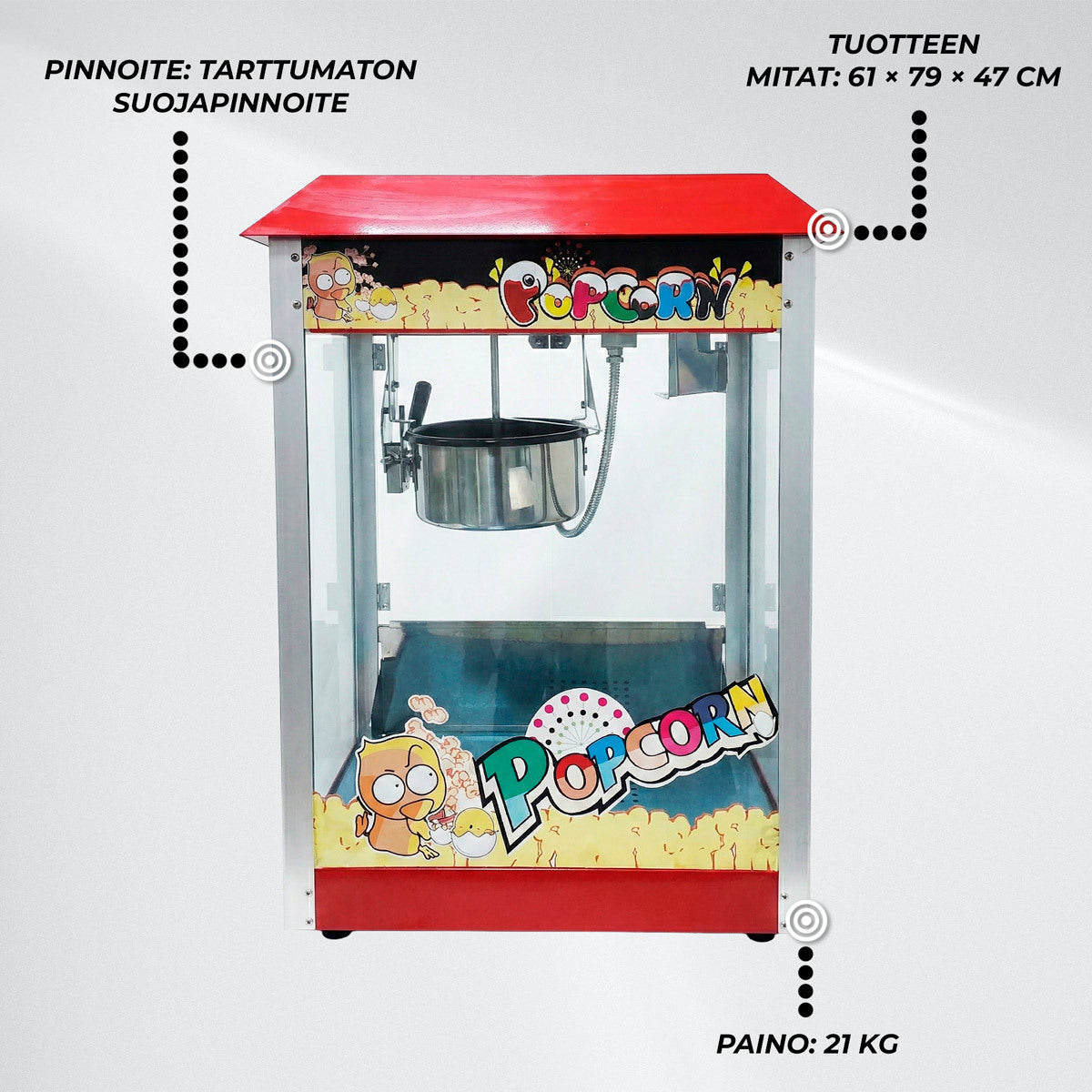 
              Lykke Popcornkone 1,4 kW