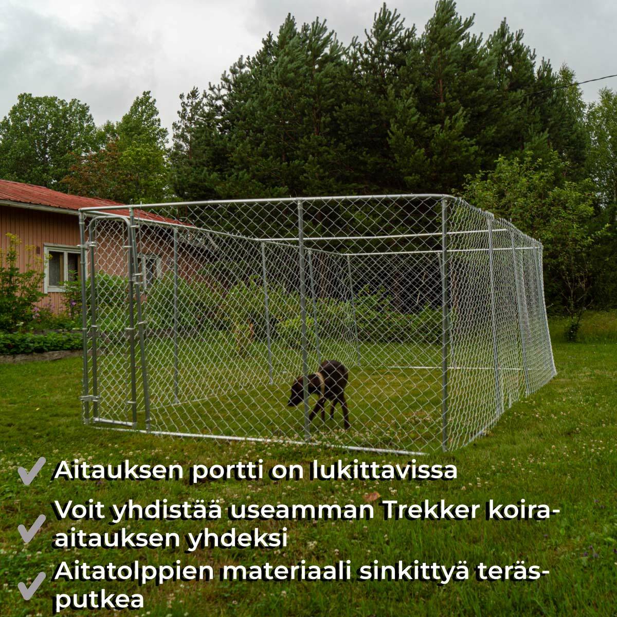 
              Trekker koira-aitaus 6 x 3m