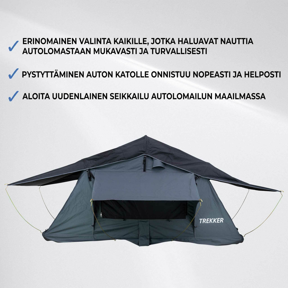 
              Trekker Kattoteltta Camper M, Harmaa