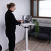 Lykke Mobile Standing Desk L200, Electric, white, 90 x 55cm