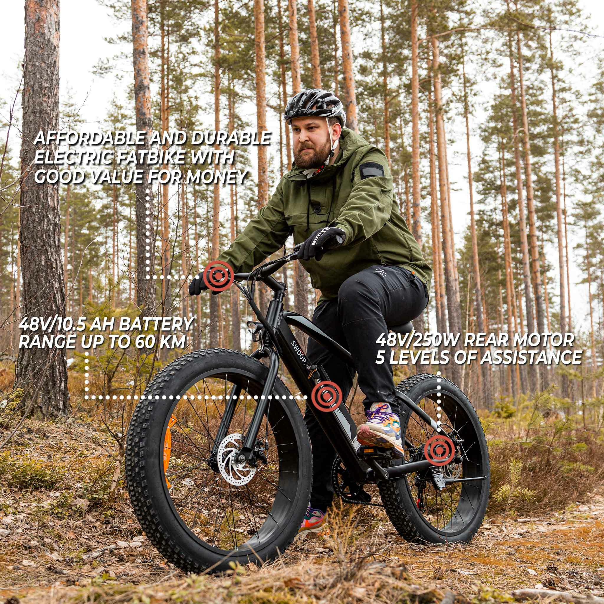 elektrische mountainbike fatbike Swoop E-Fatbike Striker, 26"