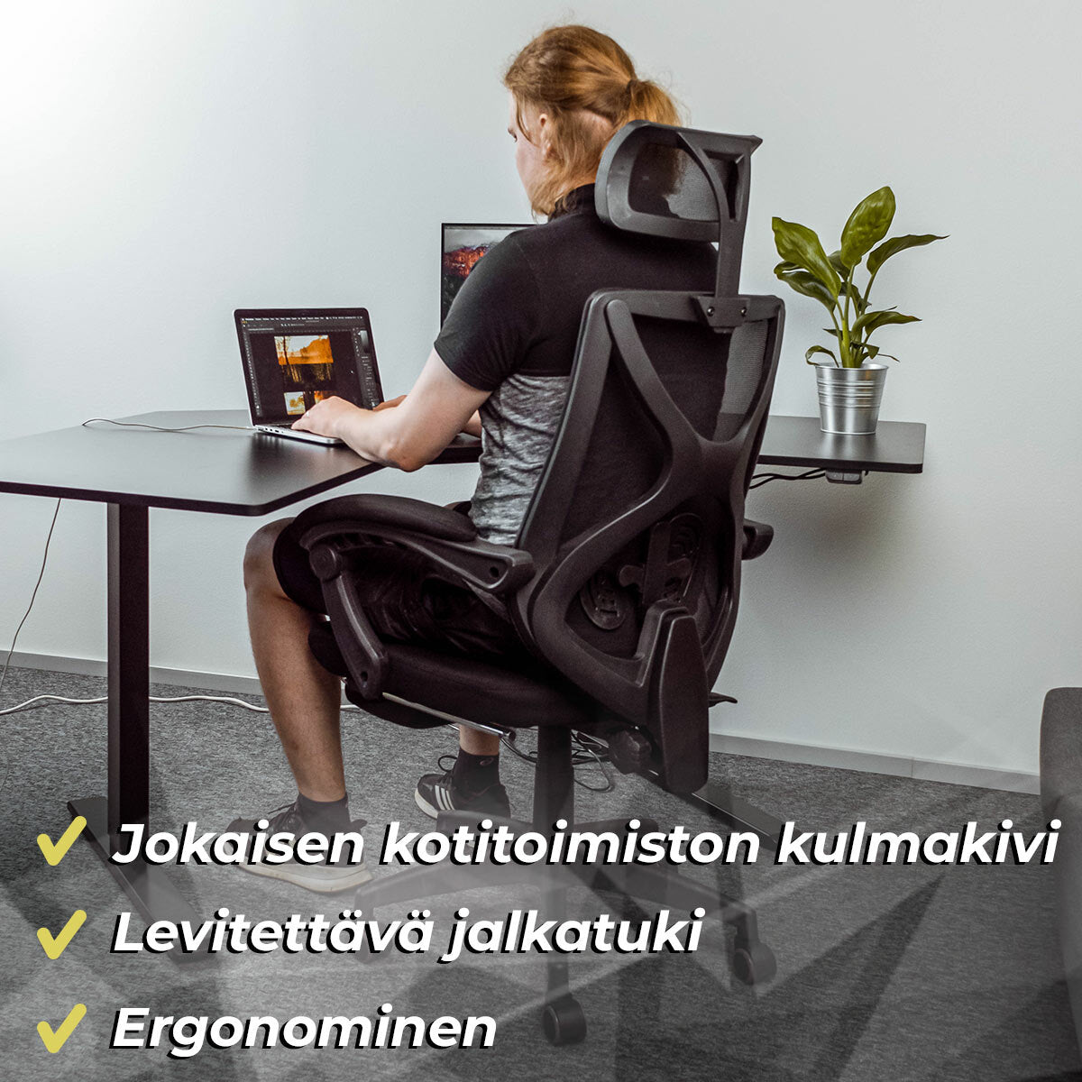 
              Lykke toimistotuoli Office pro, musta