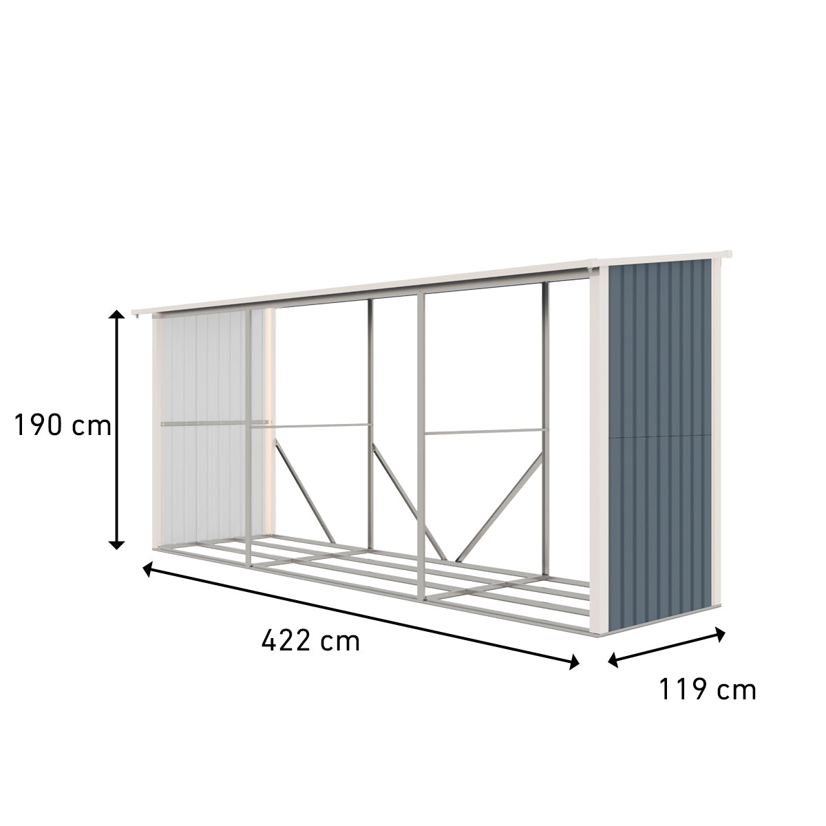
              Fornorth Wood Storage 422x119x190cm (5.02m2)
