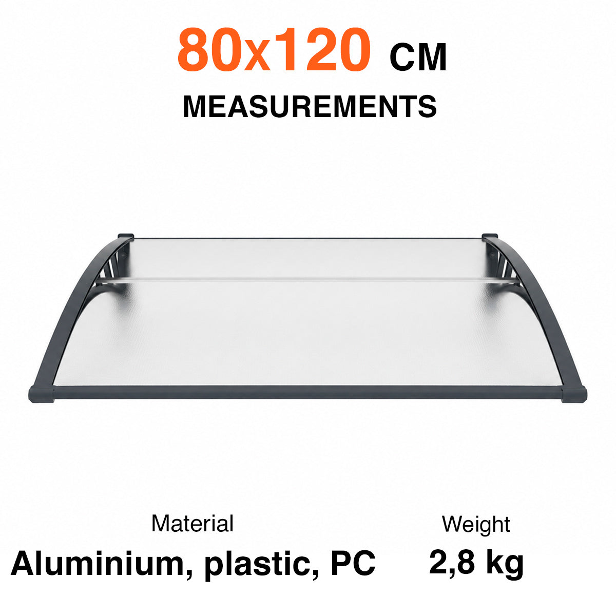 
              Fornorth Door Awning Elegant 80x120cm