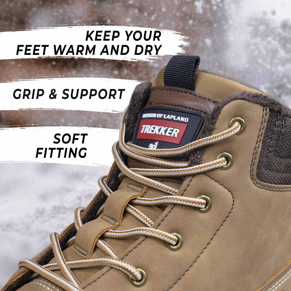 
              Trekker Scarpe invernali con tacchetti - Tan