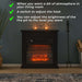 Lykke Electric Fireplace S, 2000W, Black
