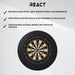 React Darts-taulu + Taustarengas