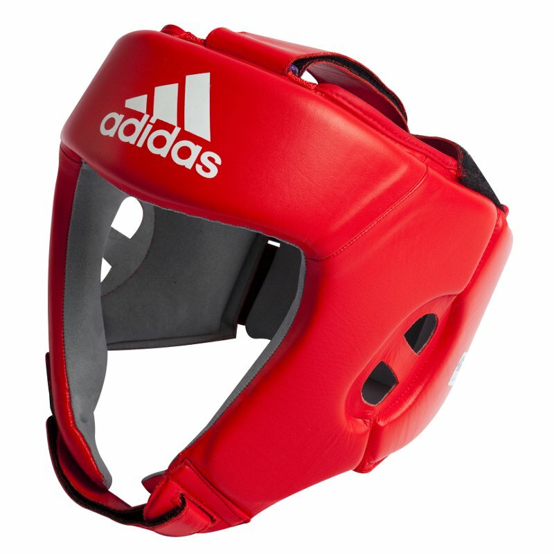 
              Adidas AIBA Casco da boxe, rosso