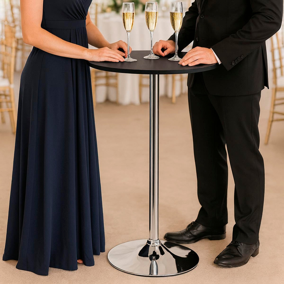 
              Lykke Barbord Comfort Sort 60x105cm