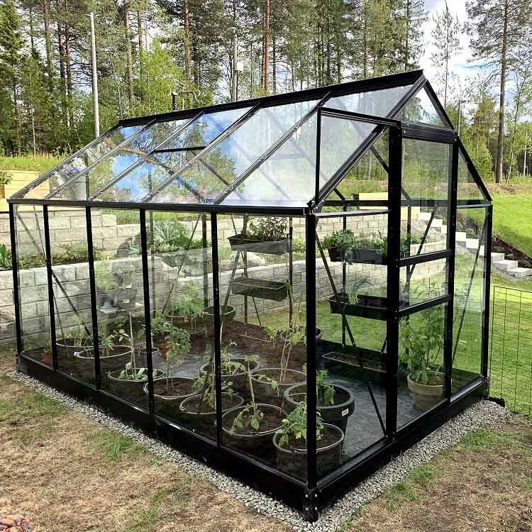 
              Lykke Tuinkas Glas 6,2m2, zwart
