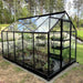 Lykke Kasvihuone Glass 6,2m2, musta