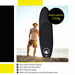 Deep Sea SUP Board Set Pro (300cm), schwarz