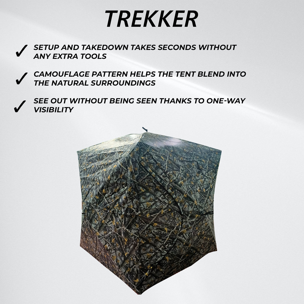 
              Trekker Puesto de Caza Transparente 180x180x200cm