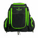 Viking Discs Rucksack Pro, Discgolf rucksack, Schwarz/Limette