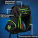 Viking Discs Rucksack Pro Disc golf sac à dos, Noir/Lime