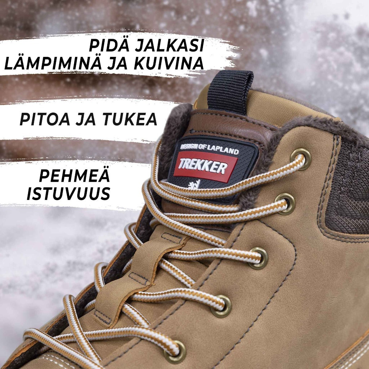 
              Trekker Nastakengät Keltainen, Koot 36-46