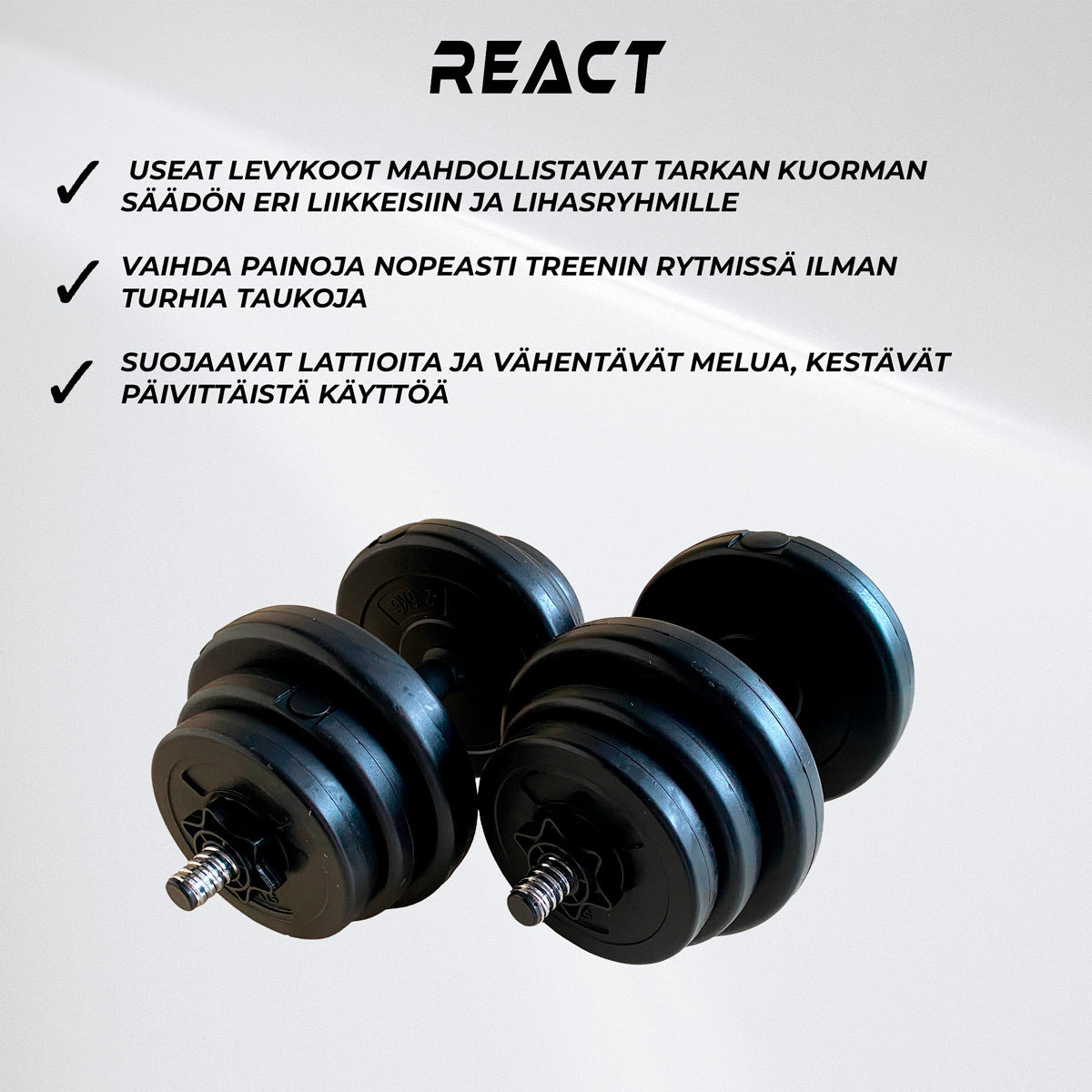 React Käsipainosetti 20KG