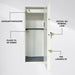 Trekker Gun cabinet for 20 guns AS2000, White, with digital lock