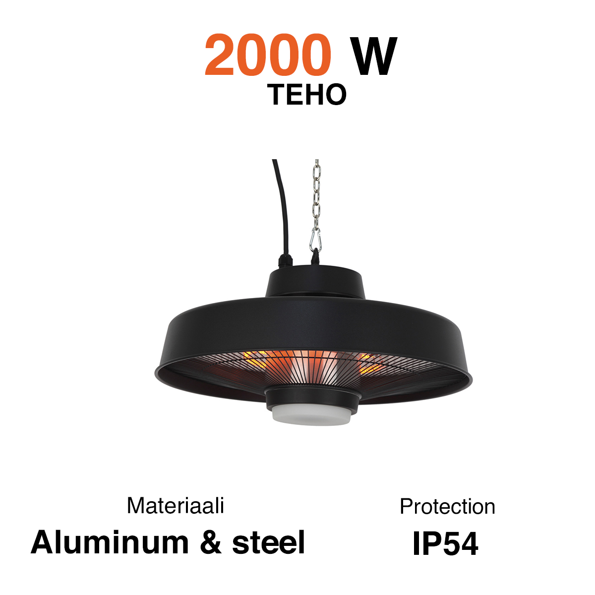 
              Fornorth Heizstrahler Terrasse Decke 2000W LED, Fernbedienung