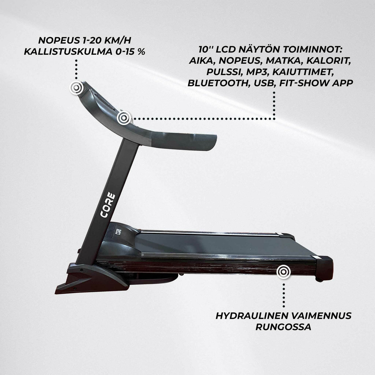 
              Nordcore Juoksumatto Core 6000