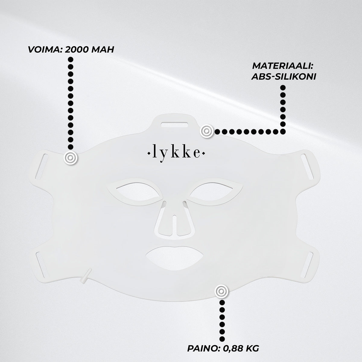 
              Lykke Punavalolaite Mask LED Pro