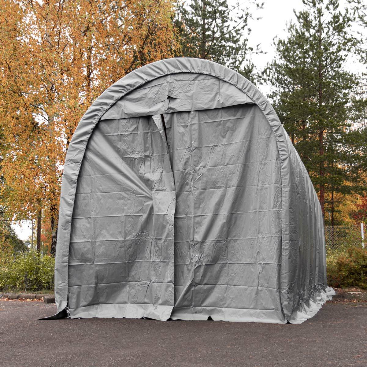 tente de garage Fornorth Tente Garage 4x8m, Gris clair - 1.319,00 EUR